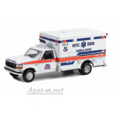 67064-GRL FORD F-350 Van Ambulance "City New York Emergency Medical Service" (NYC EMS) 1994, 1:64